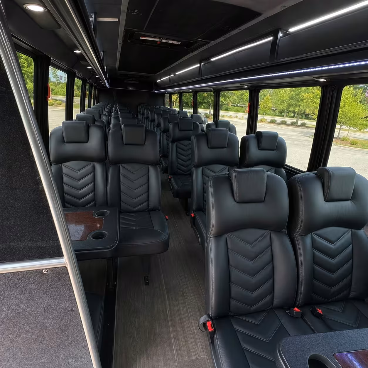 28 passenger minibus interior