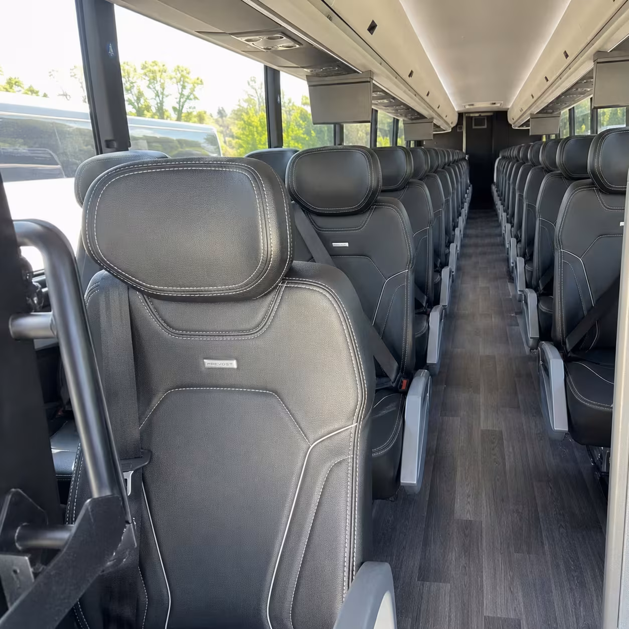 layton charter bus interior