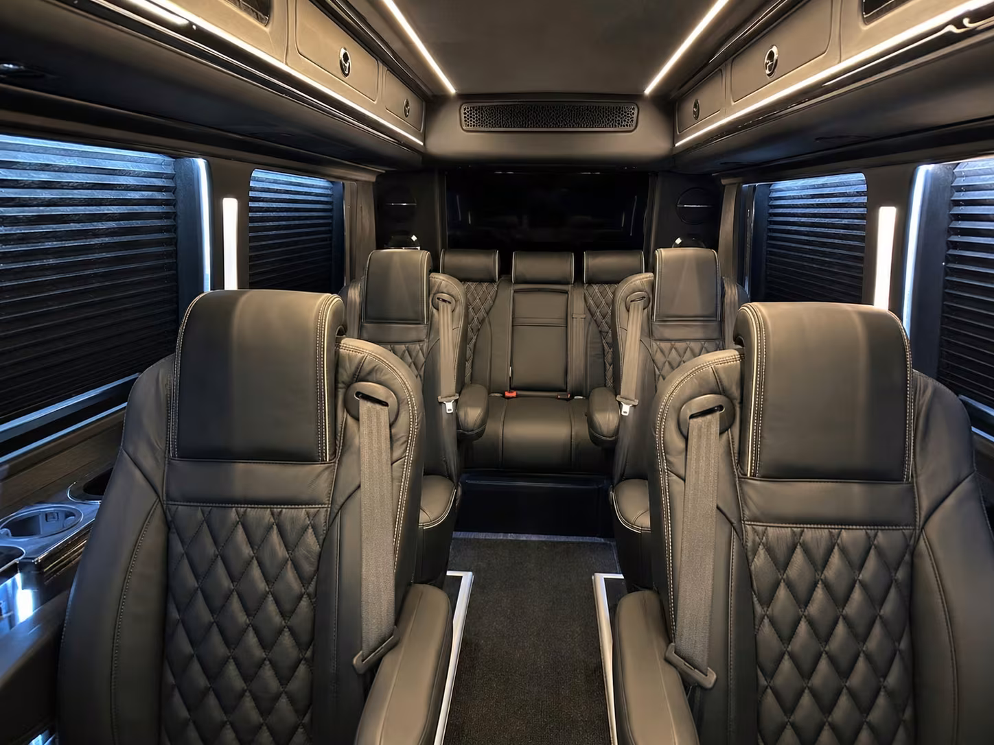 sprinter van with driver inside