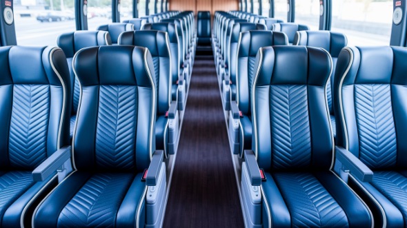 layton 55 passenger charter bus inside