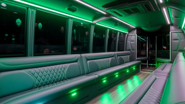 layton party bus rental inside