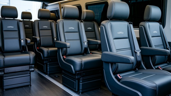 layton sprinter van with driver inside