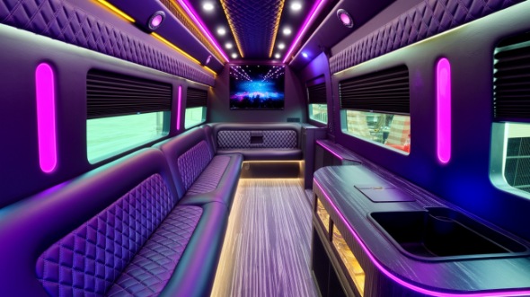 party bus rental interior layton